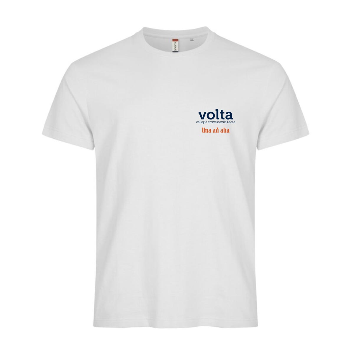 Maglia di cotone bianco con stampa a cuore